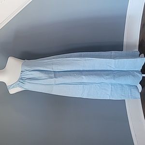 Clothes By Locker Room Asymmetrical One-Shoulder Maxi Dress in Light Blue